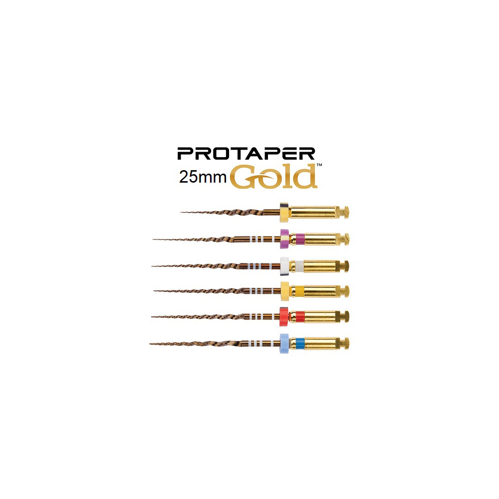 LIMAS PROTAPER GOLD 25mm. SURTIDO. 6u. (A0409)