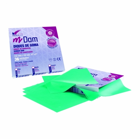 DIQUES DE GOMA MEDIOS MEDICALINE X36u