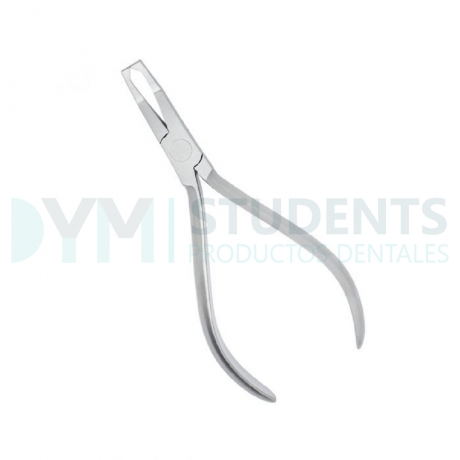 Plier removes curved steel bracket.