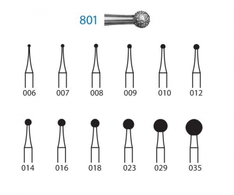 FRESA BOLA 801 TAMAÑO 012
