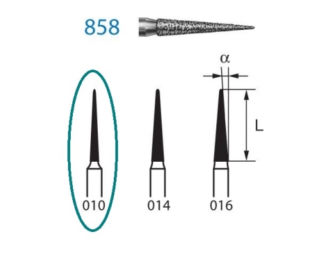 FRESA 858 LANZA TAMAÑO 010