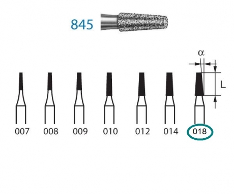 FRESA 845 FORMA CONO Nº 018