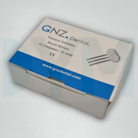 Espejo bucal N.5 rodio 12 piezas.