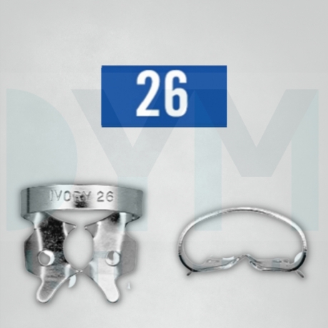 26 CLAMP CON ALA IVORY