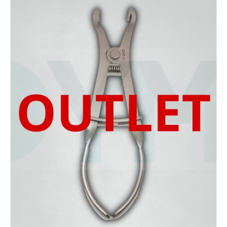 Pinza portaclamps Rubber dam de acero de 17cm Outlet